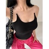 image:imageDynict Invisible Strap Tank Tops Y2k Aesthetic Sexy Tank Tops for Women Thin Strap Tank TopsBlack