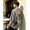 image:imageDynict Unisex Y2k TShirt Rose Letter Print Oversized Graphic Tees Short Sleeve Gothic TShirts Grunge ClothesGrey1