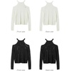 image:imageDynict Womens Hollow Out Long Sleeve Sweater Crochet Knit Distressed Sweater Ripped Sweater Fishnet ShirtBlack