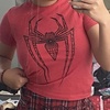 image:imageSipder Print T Shirts for Women Short Sleeve Shirts Summer Tops Casual for Women 2024Red