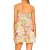 image:imageSummer Floral Boho Dresses for Women Spaghetti Straps Beach Dress Ruffle Sexy Mini DressYellow