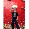 image:imageUnisex Cartoon TShirts Harajuku Kawaii Cat Letter Printed Short Sleeve Tees Couple Loose Clothes Y2K TopsBlack