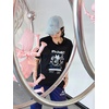 image:imageUnisex Cartoon TShirts Harajuku Kawaii Cat Letter Printed Short Sleeve Tees Couple Loose Clothes Y2K TopsBlack