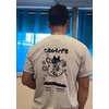 image:imageUnisex Cartoon TShirts Harajuku Kawaii Cat Letter Printed Short Sleeve Tees Couple Loose Clothes Y2K TopsGray