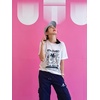 image:imageUnisex Cartoon TShirts Harajuku Kawaii Cat Letter Printed Short Sleeve Tees Couple Loose Clothes Y2K TopsWhite