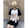 image:imageWomens Kawaii Cat Print TShirts Cartoon Letter Japan Style Kitten Short Sleeve Cute Print Tops Sweet Girl Y2k Tee TopsWhite