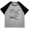 image:imageY2K Cartoon Graphic TShirt for Women Kawaii Cute Cat Tees Harajuku Casual Patchwork Trendy TShirtGrey