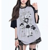 image:imageY2K Cartoon Graphic TShirt for Women Kawaii Cute Cat Tees Harajuku Casual Patchwork Trendy TShirtGrey1