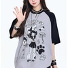 image:imageY2K Cartoon Graphic TShirt for Women Kawaii Cute Cat Tees Harajuku Casual Patchwork Trendy TShirtGrey1