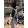 image:imageY2K Cartoon Graphic TShirt for Women Kawaii Cute Cat Tees Harajuku Casual Patchwork Trendy TShirtGrey2