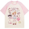 image:imageY2K Cartoon Graphic TShirt for Women Kawaii Cute Cat Tees Harajuku Casual Patchwork Trendy TShirtPink