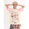 image:imageY2K Cartoon Graphic TShirt for Women Kawaii Cute Cat Tees Harajuku Casual Patchwork Trendy TShirtPink
