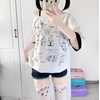 image:imageY2k Kawaii Shirts for Women Cartoon Graphic Tees Off Shoulder Cutecore Shirts Harajuku Fashion Gothic TopsWhite
