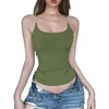 image:imageDynict Invisible Strap Tank Tops Y2k Aesthetic Sexy Tank Tops for Women Thin Strap Tank TopsGreen