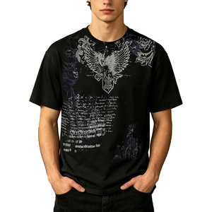 image:imageMens Y2K Vintage TShirt Gothic Cross Graphic Print TShirt Round Neck Short Sleeve TopsBlack