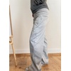 image:imageMens Y2K Wide Leg Sweatpants Drawstring Double Waisted Baggy HipHop Vintage Pants Gym Workout TrousersGrey