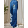 image:imageUnisex Y2K Hip Hop Street Jeans Skeleton Printed Gothic Baggy Jeans Vintage High Waist Denim Jeans Wide Leg PantsDragon