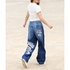 image:imageUnisex Y2K Hip Hop Street Jeans Skeleton Printed Gothic Baggy Jeans Vintage High Waist Denim Jeans Wide Leg PantsDragon