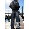 image:imageUnisex Y2K Hip Hop Street Jeans Skeleton Printed Gothic Baggy Jeans Vintage High Waist Denim Jeans Wide Leg PantsTiger