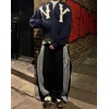 image:imageDynict Unisex Letter Embroidery Trendy Hoodies Zip Up Casual Overszie Colorful Y2K Hip Hop Streetwear Harajuku JacketBlue La