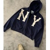 image:imageDynict Unisex Letter Embroidery Trendy Hoodies Zip Up Casual Overszie Colorful Y2K Hip Hop Streetwear Harajuku JacketBlue Ny