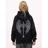 image:imageDynict Unisex Y2K Aicd Wash Gothic Graphic Hoodies Oversize Grunge Skull Wing Print Sweatshirt Casual Fit PulloverBlack