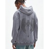 image:imageDynict Unisex Y2K Aicd Wash Gothic Graphic Hoodies Oversize Grunge Skull Wing Print Sweatshirt Casual Fit PulloverGrey