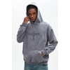 image:imageDynict Unisex Y2K Aicd Wash Gothic Graphic Hoodies Oversize Grunge Skull Wing Print Sweatshirt Casual Fit PulloverGrey