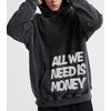 image:imageDynict Unisex Y2K Colorful Sweatshirt Hip Hop Letter Print Oversize Hoodie Casual Baggy Harajuku Gothic Pullover HoodieBlack
