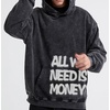 image:imageDynict Unisex Y2K Colorful Sweatshirt Hip Hop Letter Print Oversize Hoodie Casual Baggy Harajuku Gothic Pullover HoodieBlack