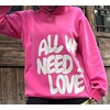 image:imageDynict Unisex Y2K Colorful Sweatshirt Hip Hop Letter Print Oversize Hoodie Casual Baggy Harajuku Gothic Pullover HoodiePink