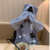 image:imageDynict Womens Y2K Kawaii Hoodies Cute Cat Graphic Cat Ears Zip Up Hoodies Casual Harajuku Drawstring CardigansCardigan