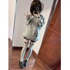 image:imageDynict Womens Y2K Zip Up Cute Graphic Hoodies Cat Ears Casual Cartoon Harajuku Kawaii Clothes Oversize Streetwear JacketGrey