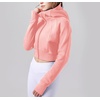 image:imageDynict Womens Yoga Zip Up Cropped Hoodies Casual Comfy Spring Warm Outfits Fleece Jackets Gym TopsLight Pink