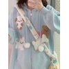 image:imageWomens Cute Cartoon Cat Graphic Hoodie Y2K Zip Up Kawaii Knitted Trendy Sweater Casual Soft Hoodie CardiganBlue