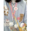 image:imageWomens Cute Cartoon Cat Graphic Hoodie Y2K Zip Up Kawaii Knitted Trendy Sweater Casual Soft Hoodie CardiganBlue
