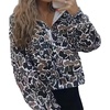 image:imageDynict Womens Y2K Quarter Zip Pullover Graphic Camo Hoodies Oversized Cheetah Print Jacket Duck Camo SweatshirtsGreen