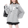 image:imageDynict Womens Y2K Zip Up Cute Graphic Hoodies Cat Ears Casual Cartoon Harajuku Kawaii Clothes Oversize Streetwear JacketGrey1