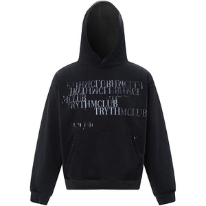 image:imageDynict Mens Y2K Acid Wash Graphic Hoodies Womens Trendy Oversize Sweatshirts Unisex Long Sleeve Spring Pullover TopsBlack