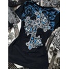 image:imageWomens Y2K Gothic Graphic VNeck Slim Fit TShirt Grunge Vintage Short Sleeve Trendy Crop TopsBlack1