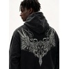 image:imageDynict Unisex Y2K Aicd Wash Gothic Graphic Hoodies Oversize Grunge Skull Wing Print Sweatshirt Casual Fit PulloverBlack2