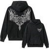 image:imageDynict Unisex Y2K Aicd Wash Gothic Graphic Hoodies Oversize Grunge Skull Wing Print Sweatshirt Casual Fit PulloverBlack2