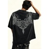 image:imageMens Y2K Acid Wash Gothic Graphic TShirts Skull Print Vintage Oversized Washed Tees Grunge ClothesBlack1