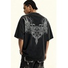image:imageMens Y2K Acid Wash Gothic Graphic TShirts Skull Print Vintage Oversized Washed Tees Grunge ClothesBlack1