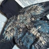 image:imageDynict Mens Y2K Goth Vintage Graphic Trendy Baggy Hoodies  Cross Wing PrintRetro Punk Style HoodieCasual And OversizeGrunge Streetwear TopsBlack