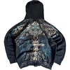 image:imageDynict Mens Y2K Goth Vintage Graphic Trendy Baggy Hoodies  Cross Wing PrintRetro Punk Style HoodieCasual And OversizeGrunge Streetwear TopsBlack