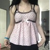 image:imageWomens Y2K Vintage Striped Goth TShirt 2000s Retro Lace Up Slim Fit Crop Tops Cutecore Streetwear TShirtPink