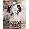 image:imageWomens Y2K Vintage Striped Goth TShirt 2000s Retro Lace Up Slim Fit Crop Tops Cutecore Streetwear TShirtPink2
